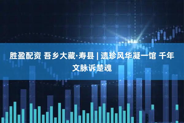胜盈配资 吾乡大藏·寿县 | 遗珍风华凝一馆 千年文脉诉楚魂