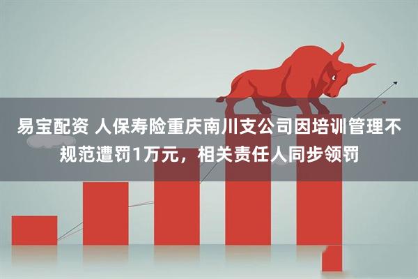 易宝配资 人保寿险重庆南川支公司因培训管理不规范遭罚1万元，相关责任人同步领罚